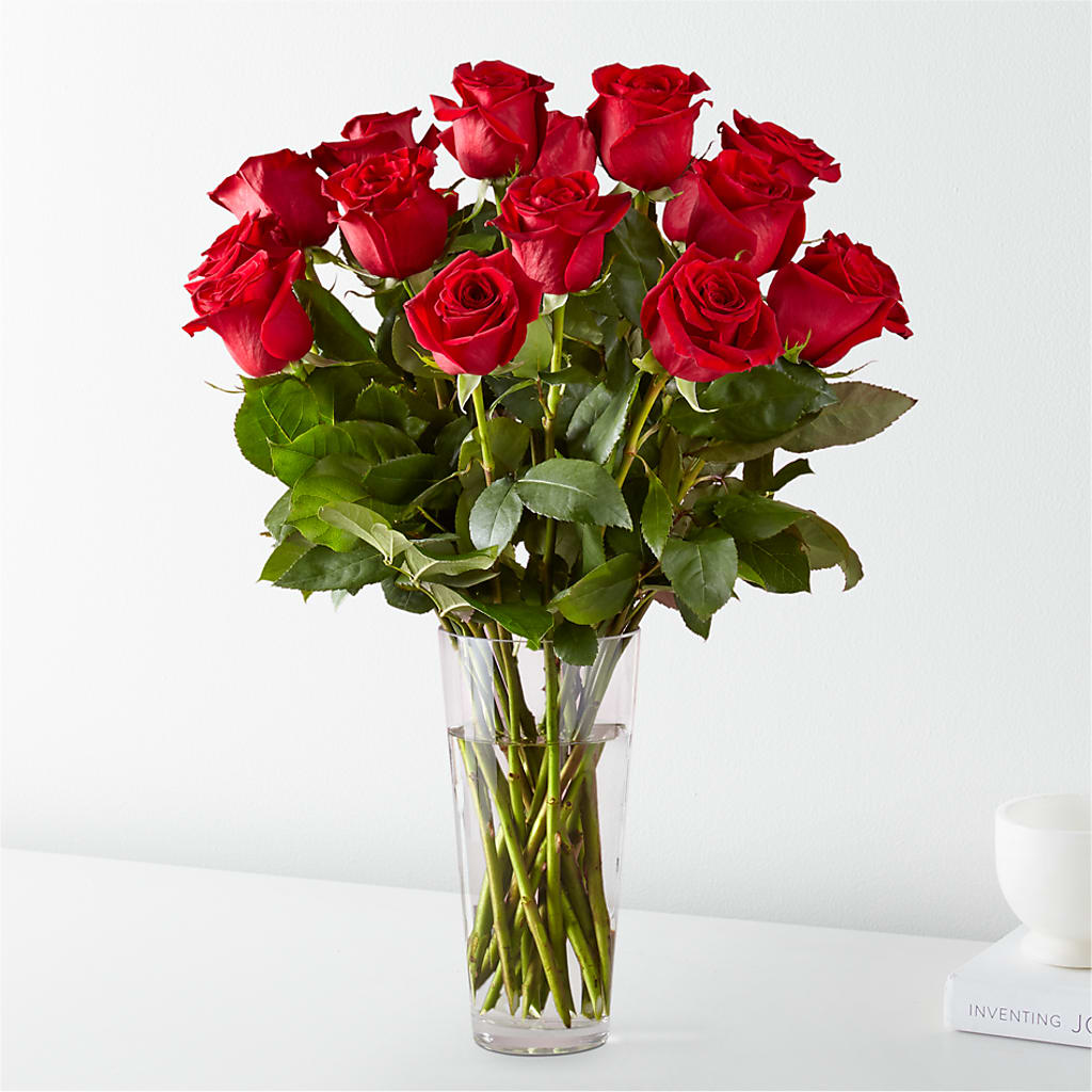 Long Stem Red Rose Bouquet – The Rose Shop, Kerrville TX