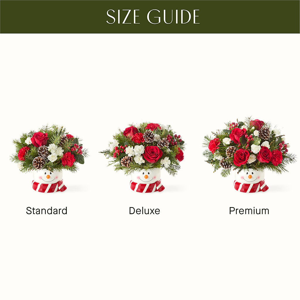 Jolly Snowman Bouquet – The Rose Shop, Kerrville TX