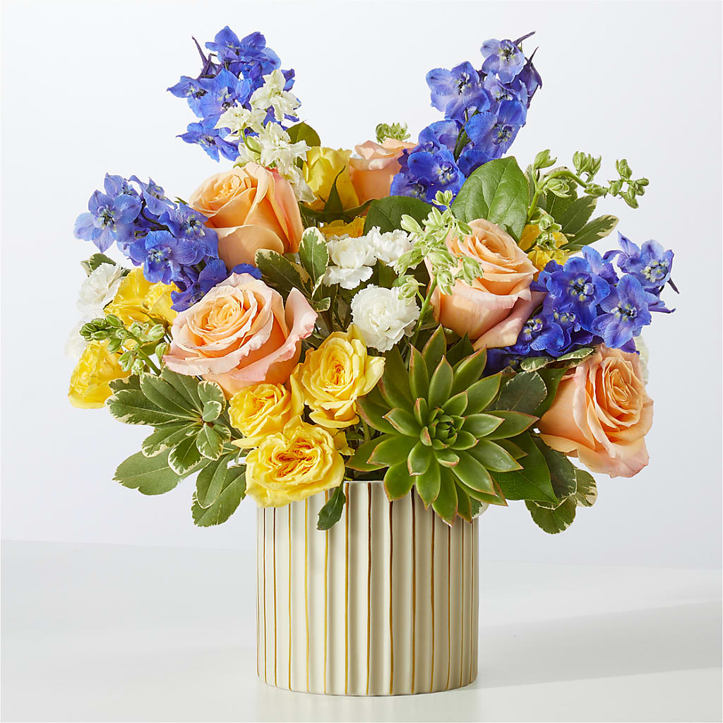 Cobalt Reverie Bouquet – The Rose Shop, Kerrville TX
