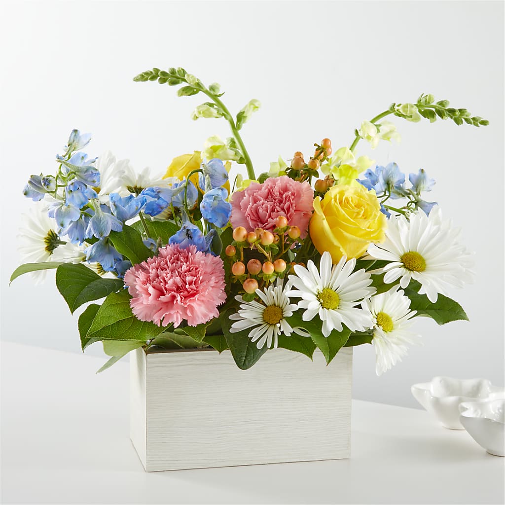 Sun Salutation Box Bouquet – The Rose Shop, Kerrville TX
