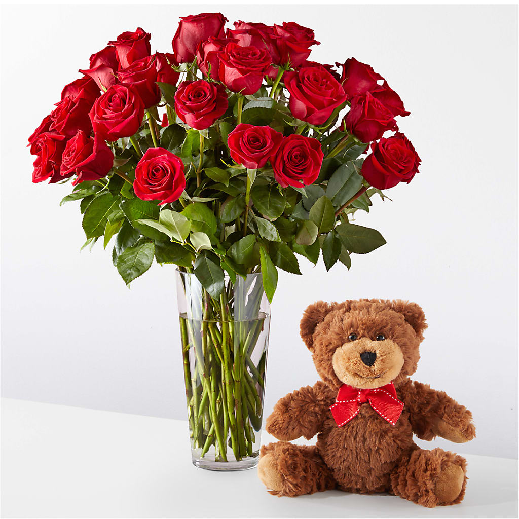 Romantic Long Stem Red Rose Bouquet Bundles – The Rose Shop, Kerrville TX