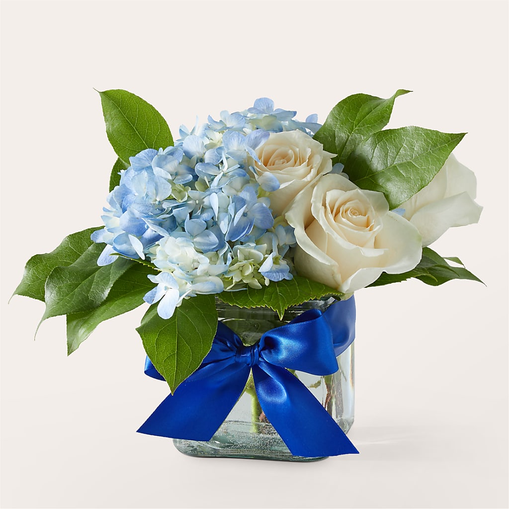 Sky Blue Delight Bouquet – The Rose Shop, Kerrville TX