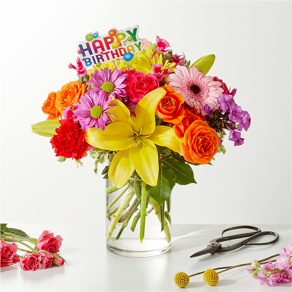 Cue the Confetti - A Florist Original – The Rose Shop, Kerrville TX