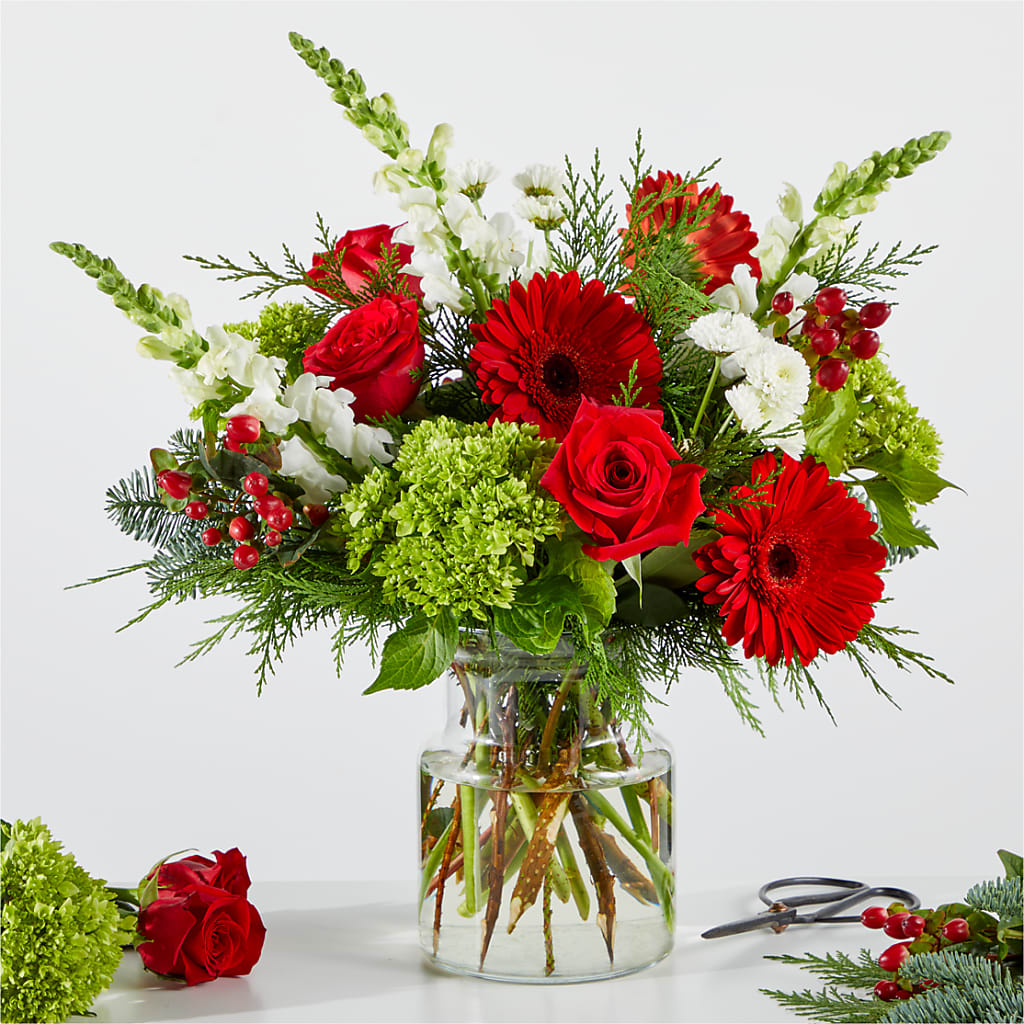 Merry Moment Bouquet – A Florist Original – The Rose Shop, Kerrville TX
