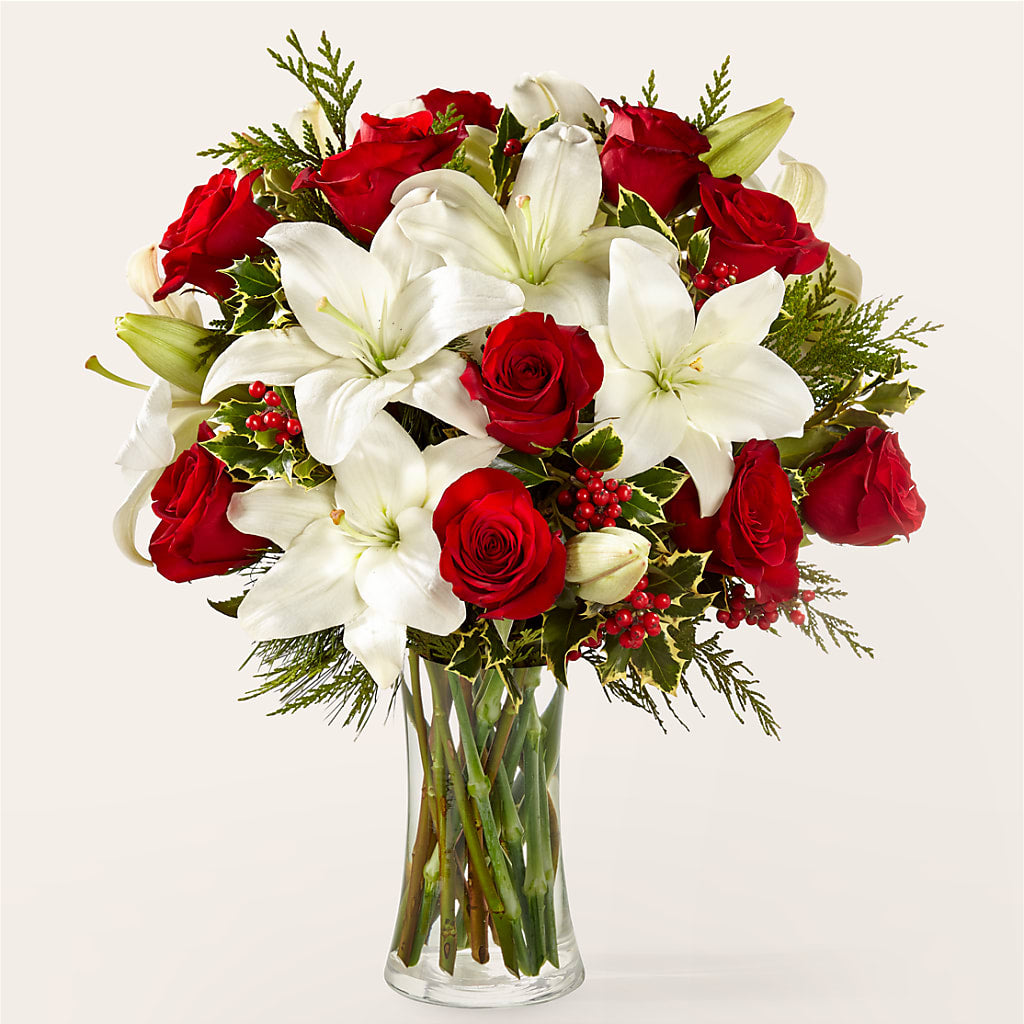 Sparkling Snowflakes Bouquet – The Rose Shop, Kerrville TX