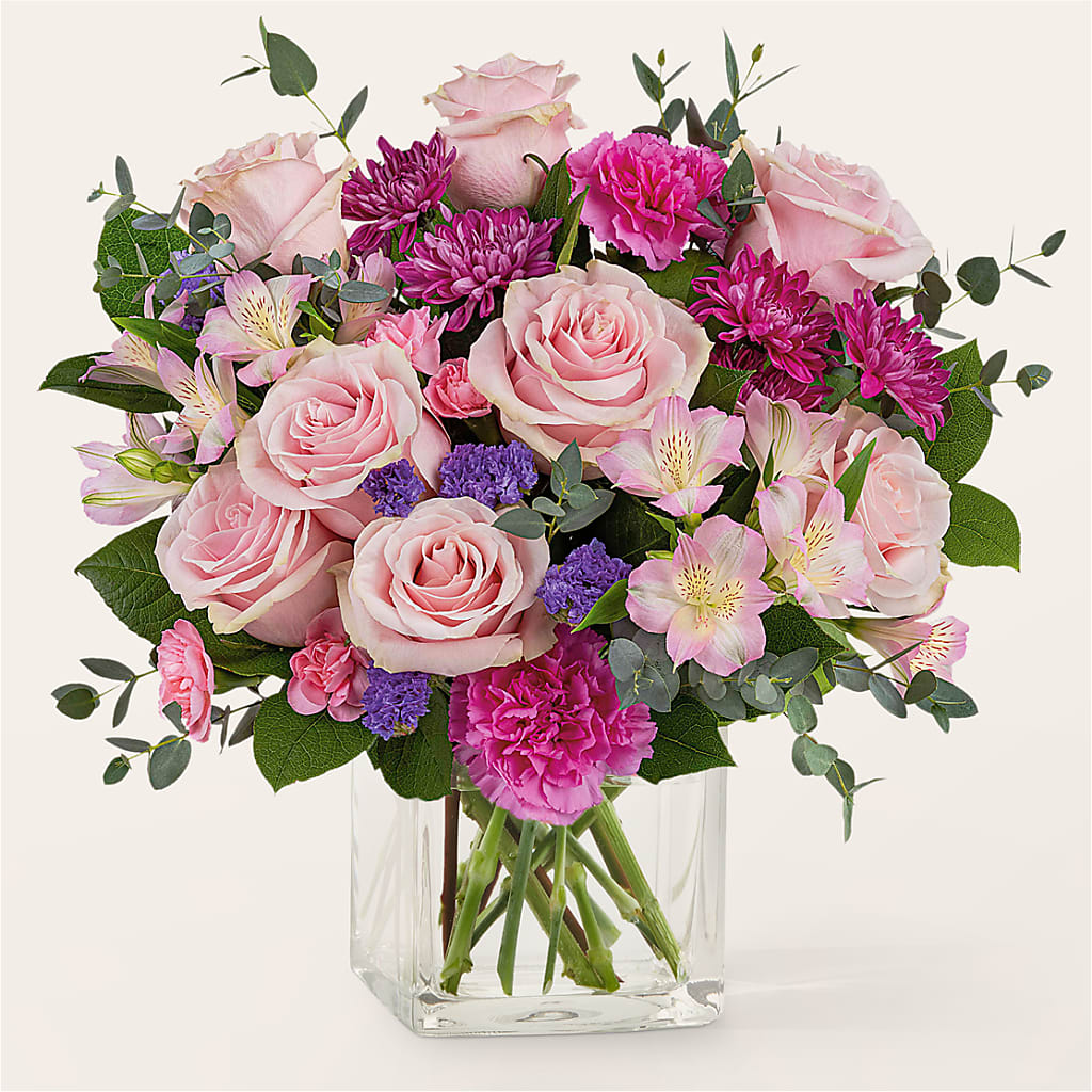 Rosy Radiance Bouquet – The Rose Shop, Kerrville TX