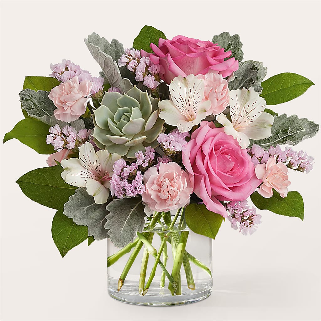 Dusty Rose Bouquet – The Rose Shop, Kerrville TX