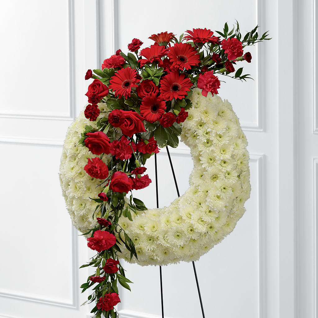 Graceful Tribute Wreath – The Rose Shop, Kerrville TX