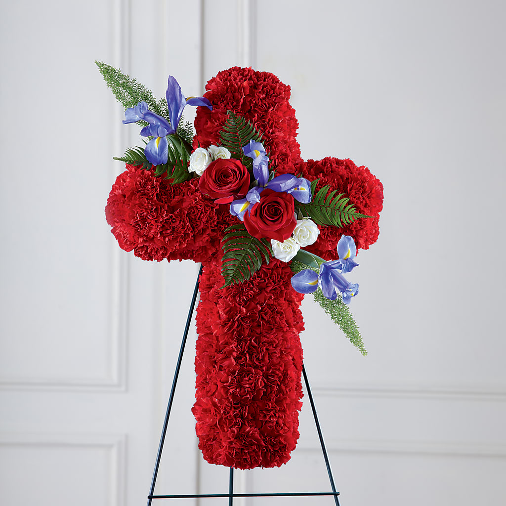 Faithful Hero Floral Cross – The Rose Shop, Kerrville TX