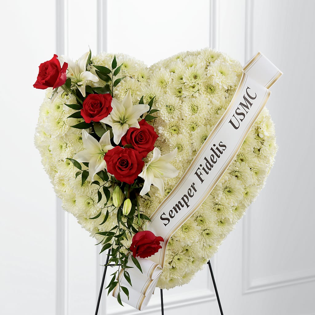 Heartfelt Hero Standing Heart – The Rose Shop, Kerrville TX