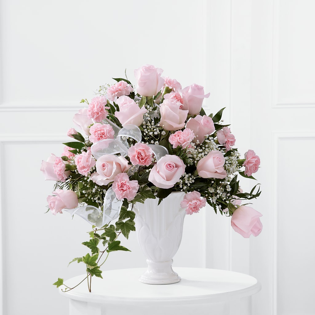 Deepest Sympathy Arrangement – The Rose Shop, Kerrville TX