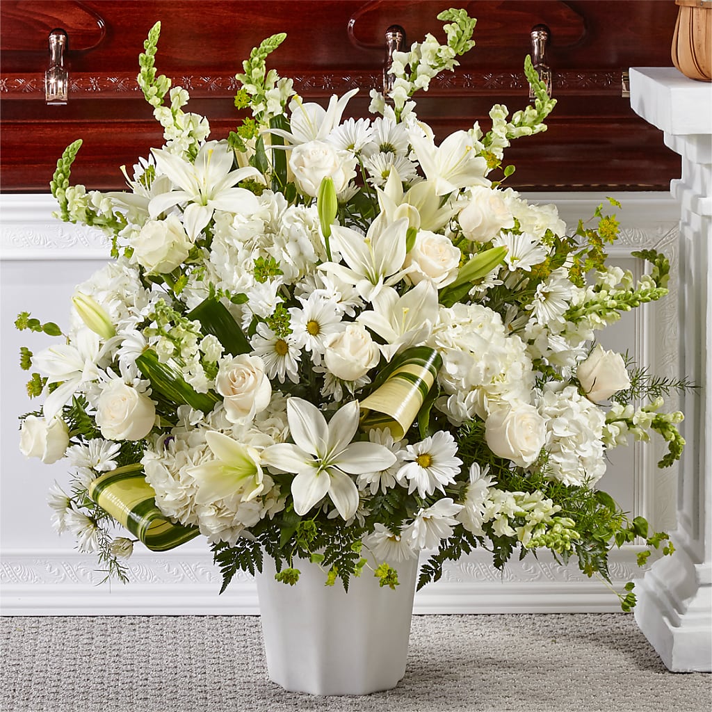 Thoughts of Tranquility Floor Basket – The Rose Shop, Kerrville TX