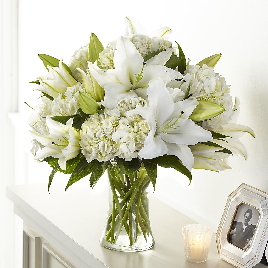 Compassionate Lily Bouquet – The Rose Shop, Kerrville TX