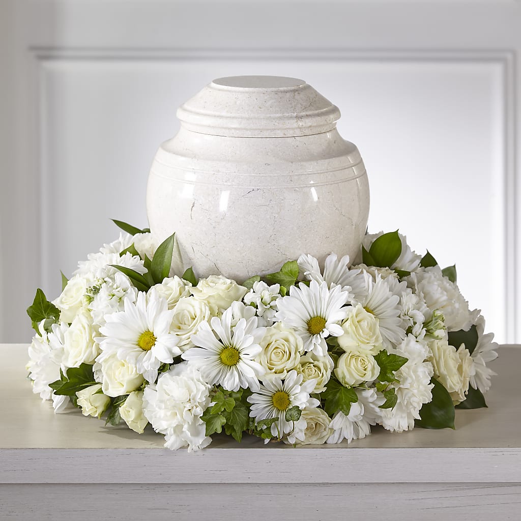 Ivory Gardens Cremation Adornment – The Rose Shop, Kerrville TX