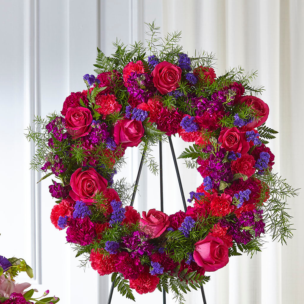 Calming Colors Wreath – The Rose Shop, Kerrville TX