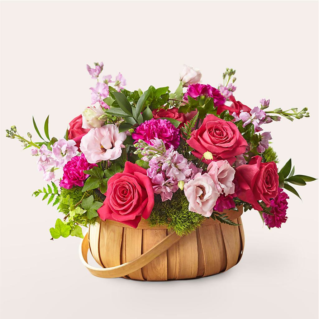 Radiance in Bloom Basket – The Rose Shop, Kerrville TX
