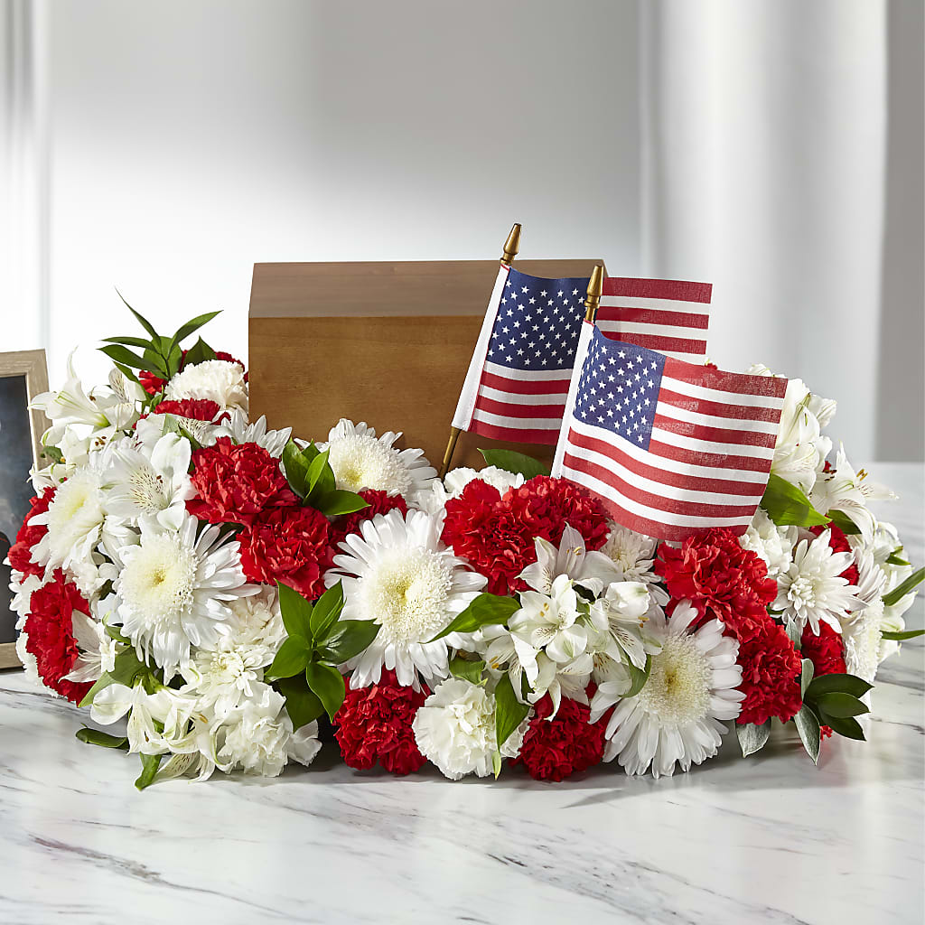 Spirit of Patriotism Cremation Adornment – The Rose Shop, Kerrville TX