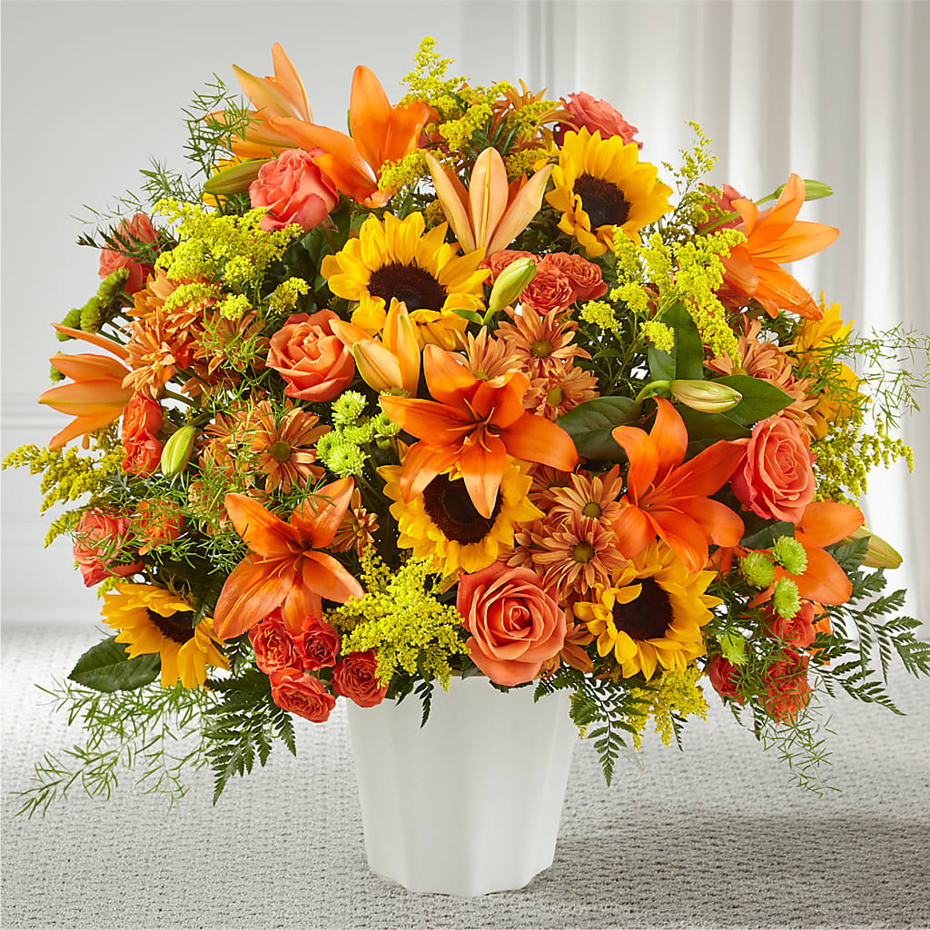 Harvest Thoughts Floor Basket – The Rose Shop, Kerrville TX