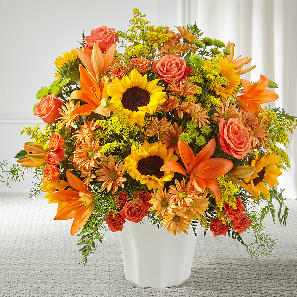 Harvest Thoughts Floor Basket – The Rose Shop, Kerrville TX