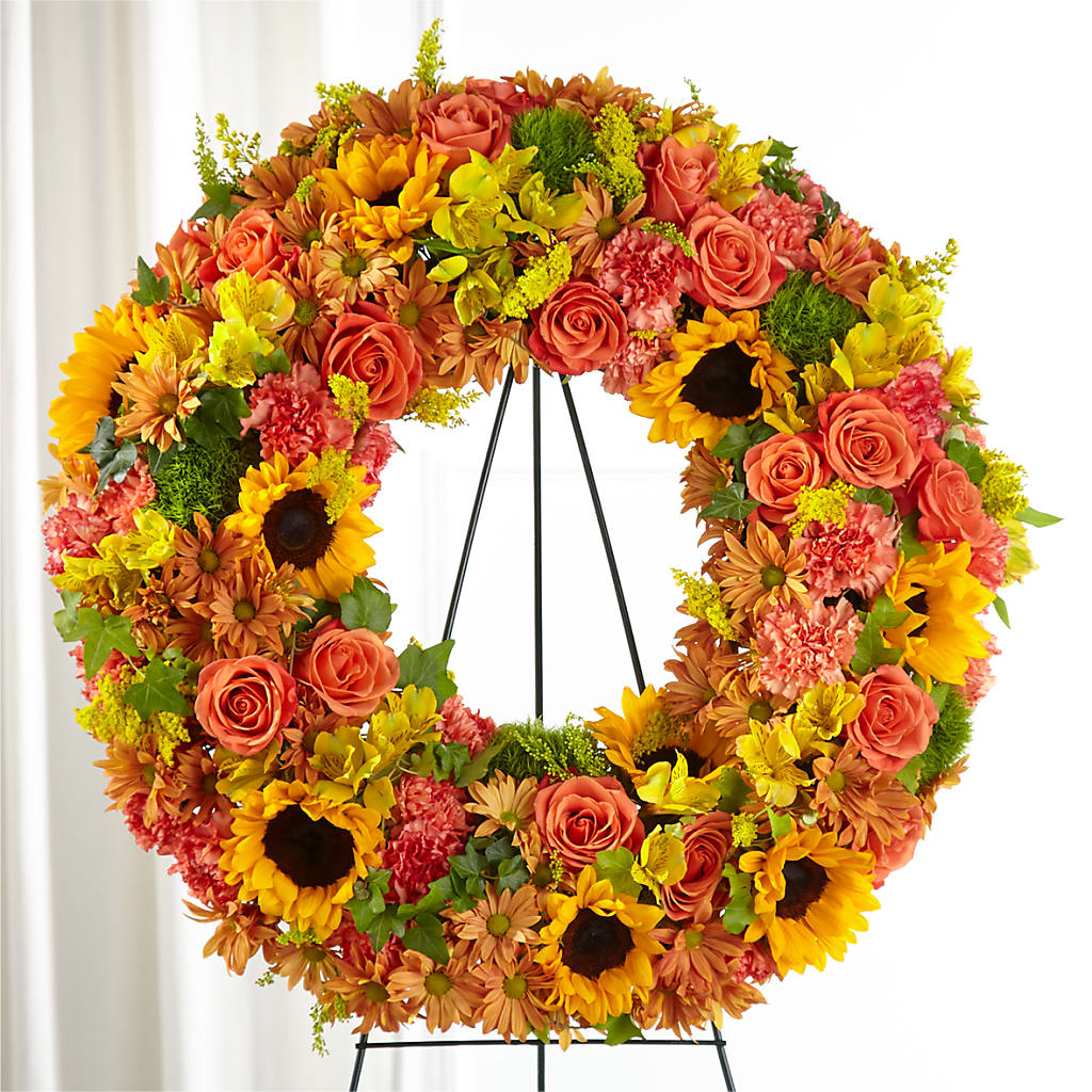 Autumnal Memories Wreath (Standard) – The Rose Shop, Kerrville TX