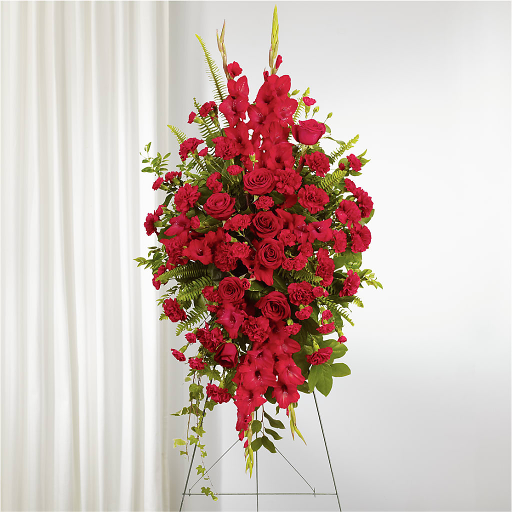 From the Heart Standing Spray – The Rose Shop, Kerrville TX