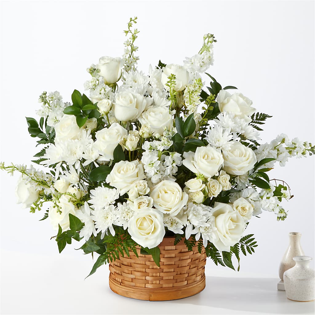 Heartfelt Condolences Arrangement – The Rose Shop, Kerrville TX