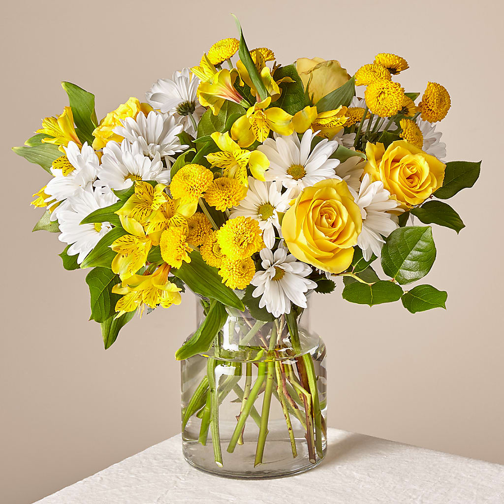 Sunny Sentiments Bouquet – The Rose Shop, Kerrville TX