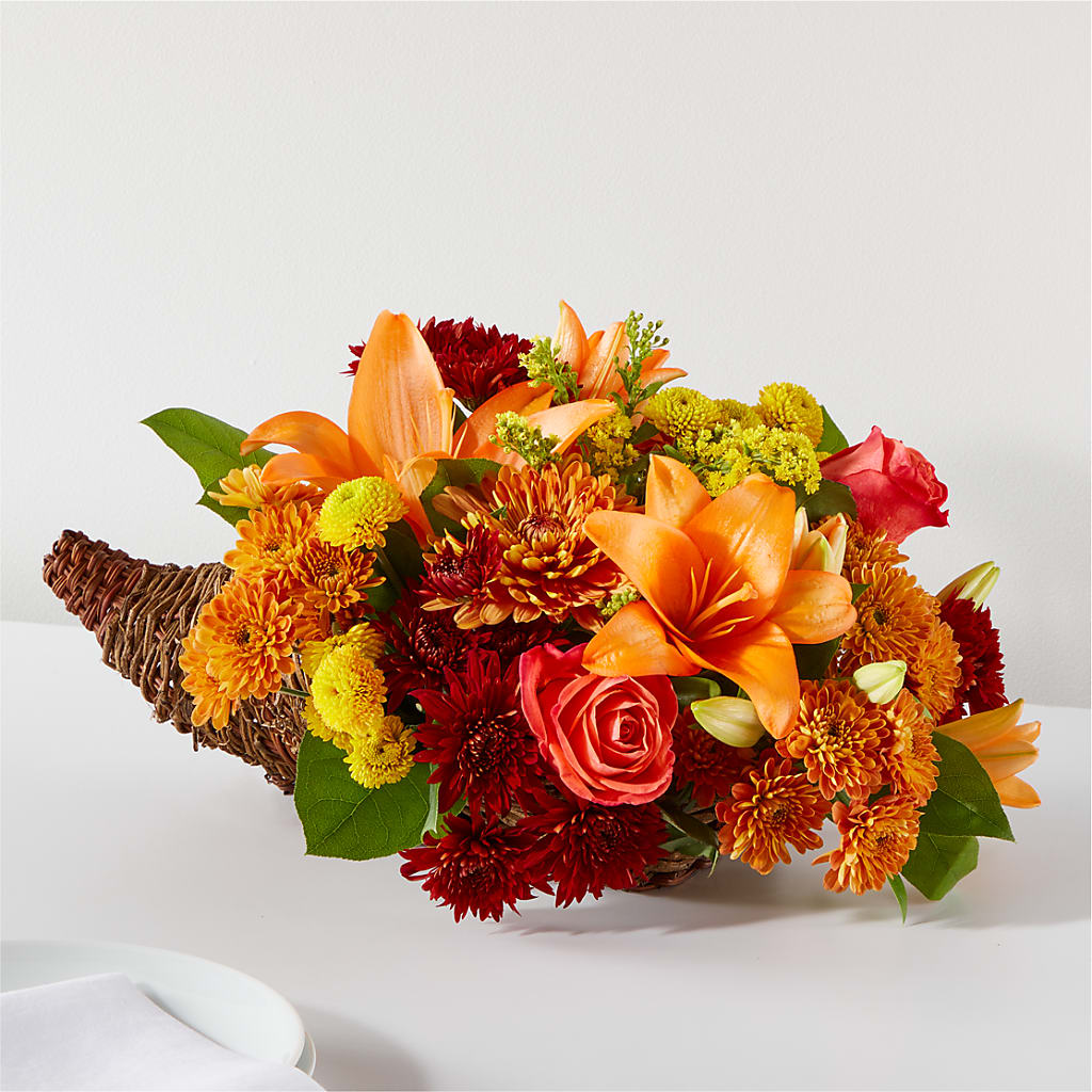 Bouquet of Blessings Cornucopia – The Rose Shop, Kerrville TX