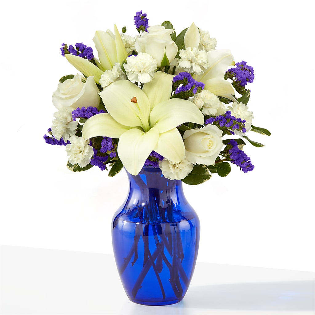 Sapphire Rush Bouquet – The Rose Shop, Kerrville TX