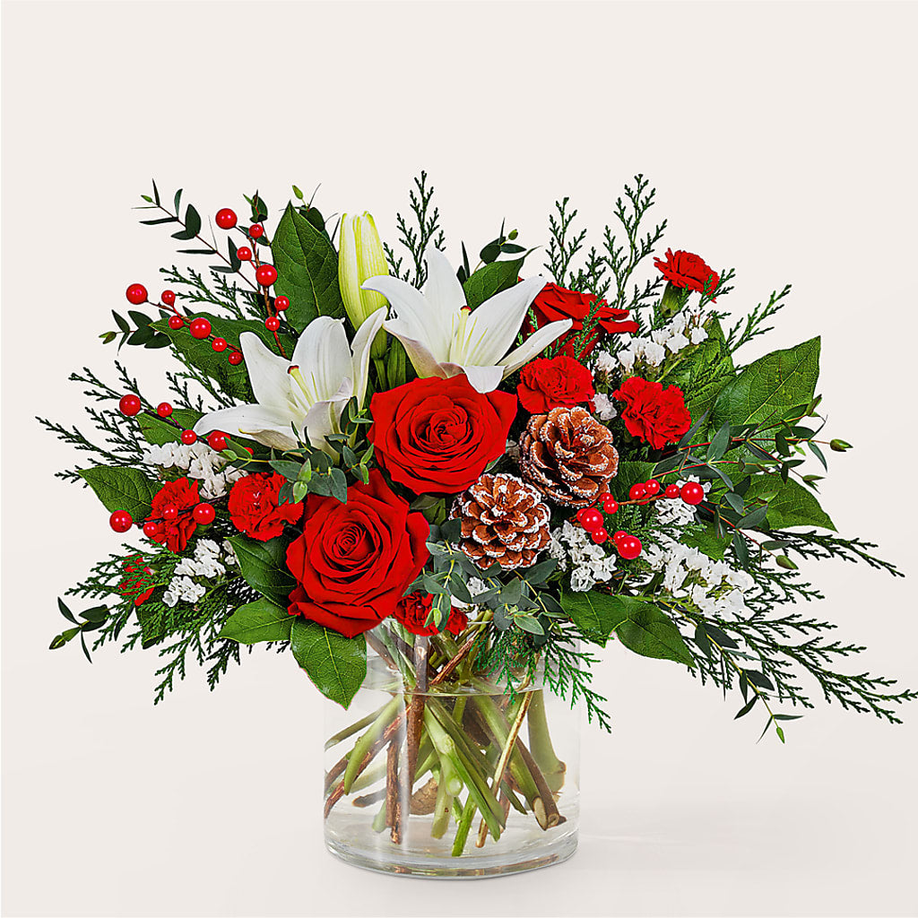 Best in Snow Bouquet – The Rose Shop, Kerrville TX