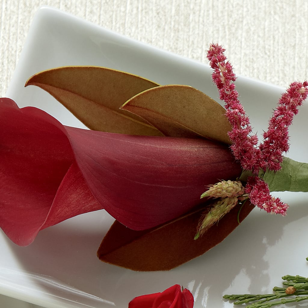 Red Calla Boutonniere – The Rose Shop, Kerrville TX