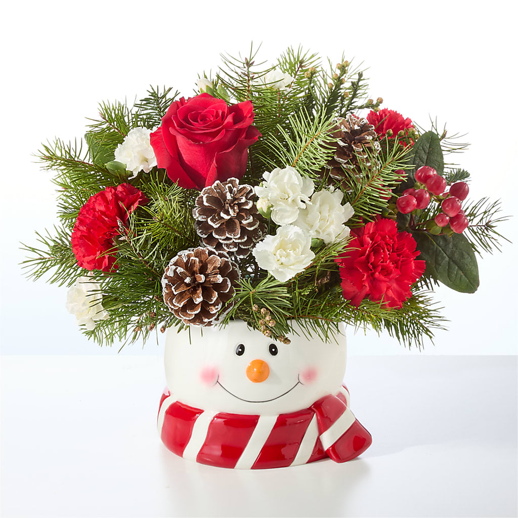 Jolly Snowman Bouquet –  The Rose Shop, Kerrville TX
