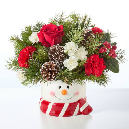Jolly Snowman Bouquet –  The Rose Shop, Kerrville TX