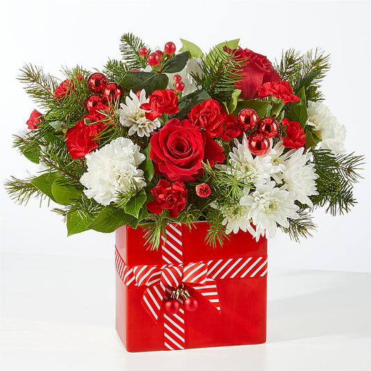 Presents Under the Tree Bouquet –  The Rose Shop, Kerrville TX