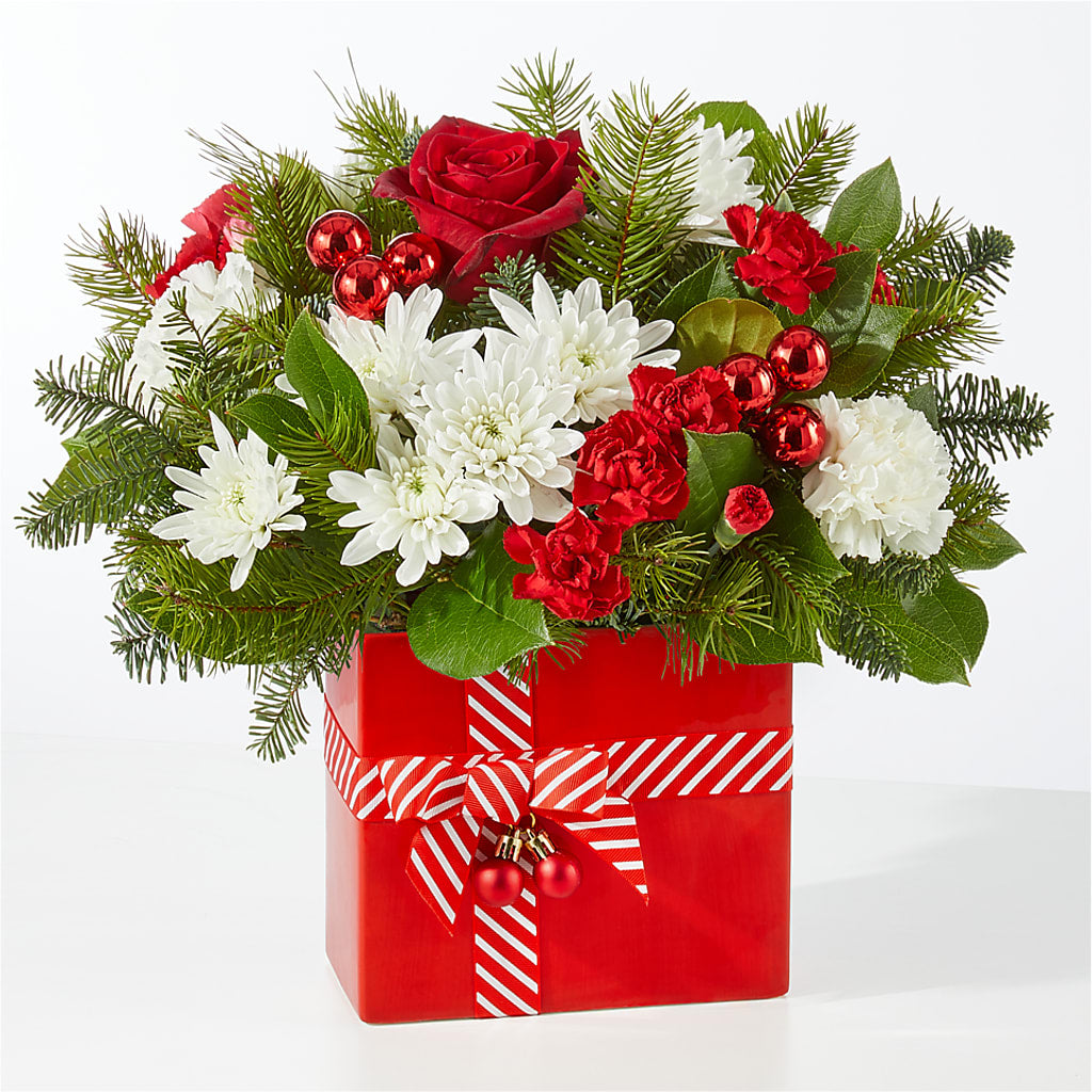 Presents Under the Tree Bouquet –  The Rose Shop, Kerrville TX