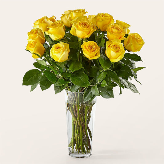 Long Stem Yellow Rose Bouquet –  The Rose Shop, Kerrville TX