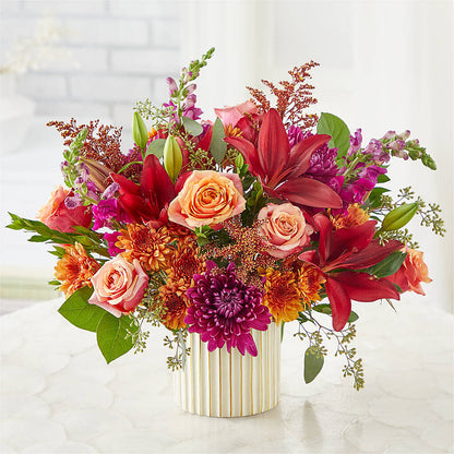 Burgundy Landscape Bouquet –  The Rose Shop, Kerrville TX