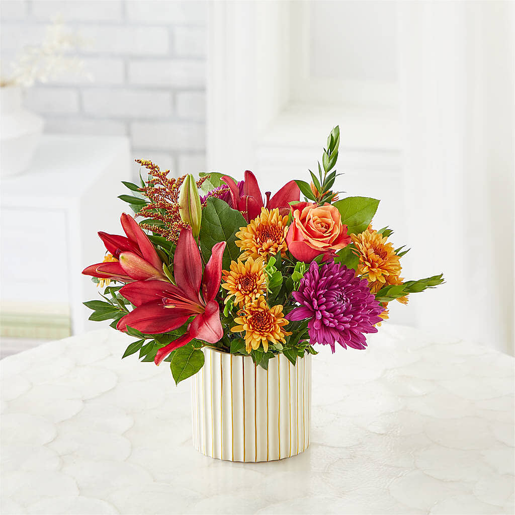 Burgundy Landscape Bouquet –  The Rose Shop, Kerrville TX