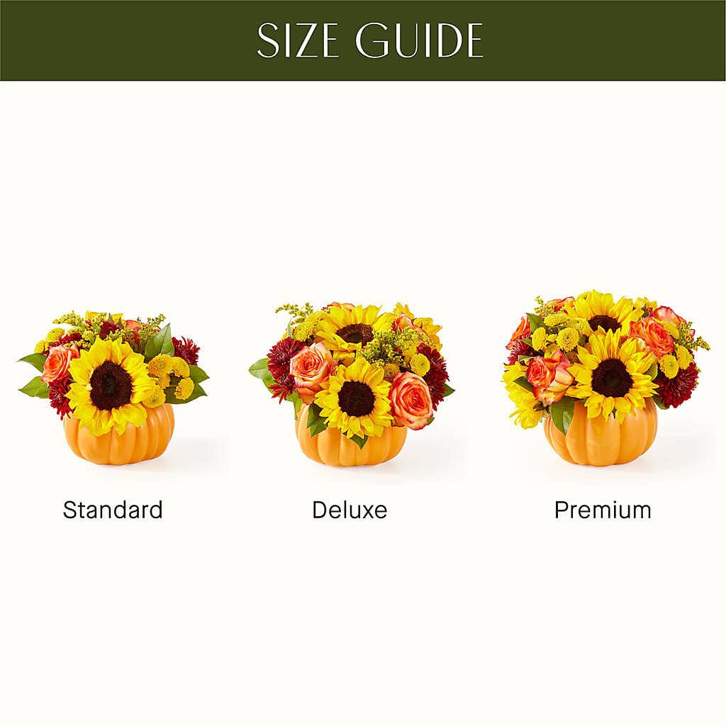 Golden Gourd Pumpkin Bouquet –  The Rose Shop, Kerrville TX