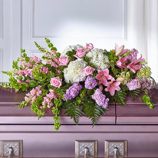 Life's Gratitude Casket Spray –  The Rose Shop, Kerrville TX