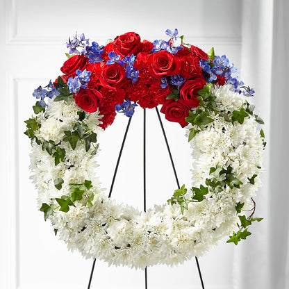 Patriotic Passion Wreath –  The Rose Shop, Kerrville TX