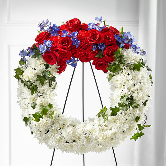 Patriotic Passion Wreath –  The Rose Shop, Kerrville TX