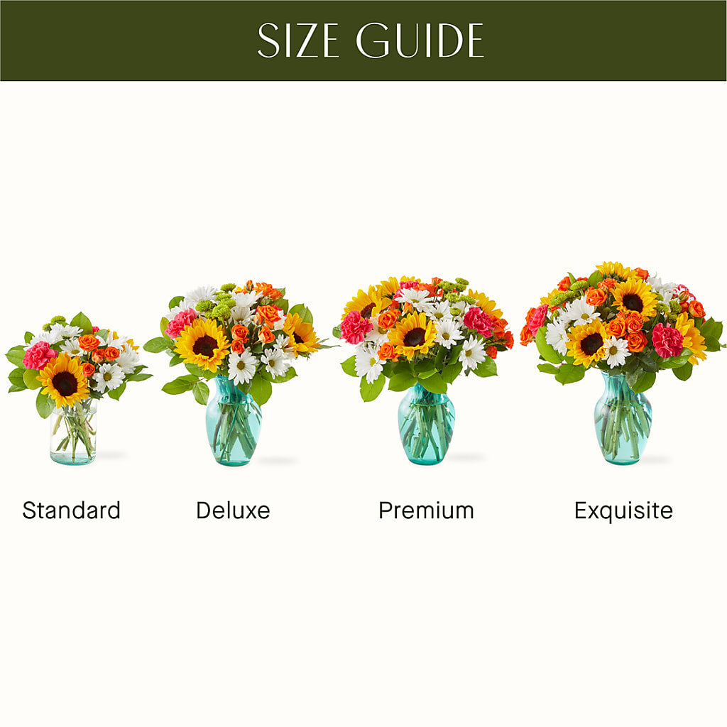 Sun-drenched Blooms Bouquet –  The Rose Shop, Kerrville TX