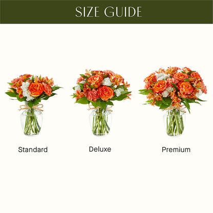 Apricot Glow Bouquet –  The Rose Shop, Kerrville TX