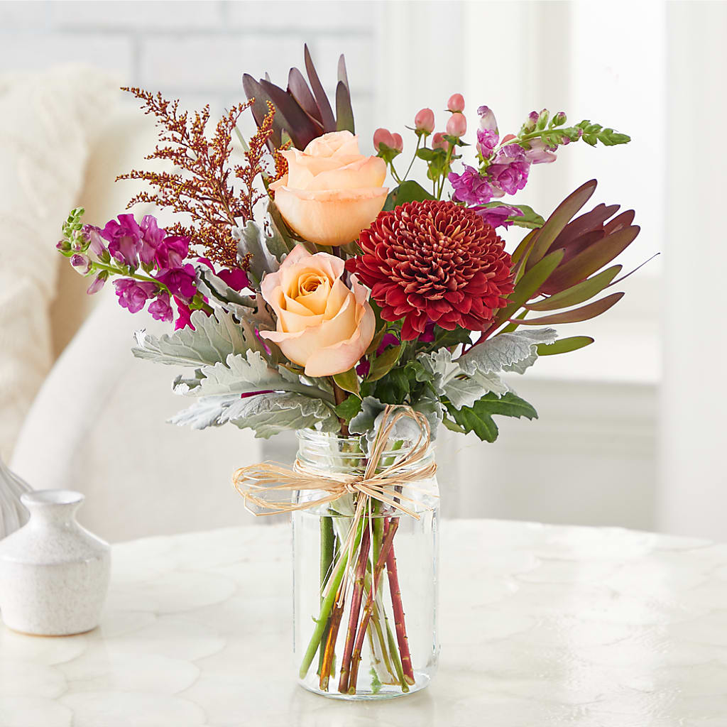 Moody Hues Bouquet –  The Rose Shop, Kerrville TX