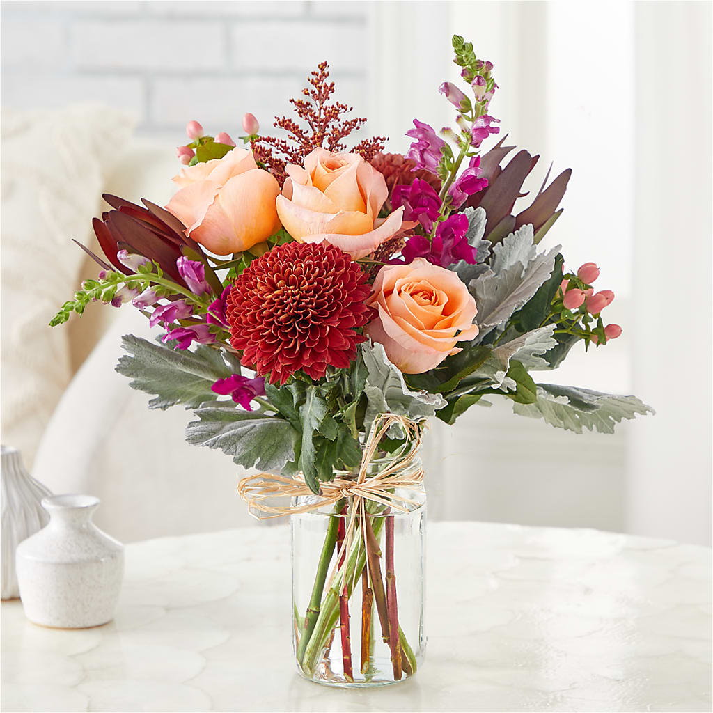 Moody Hues Bouquet –  The Rose Shop, Kerrville TX
