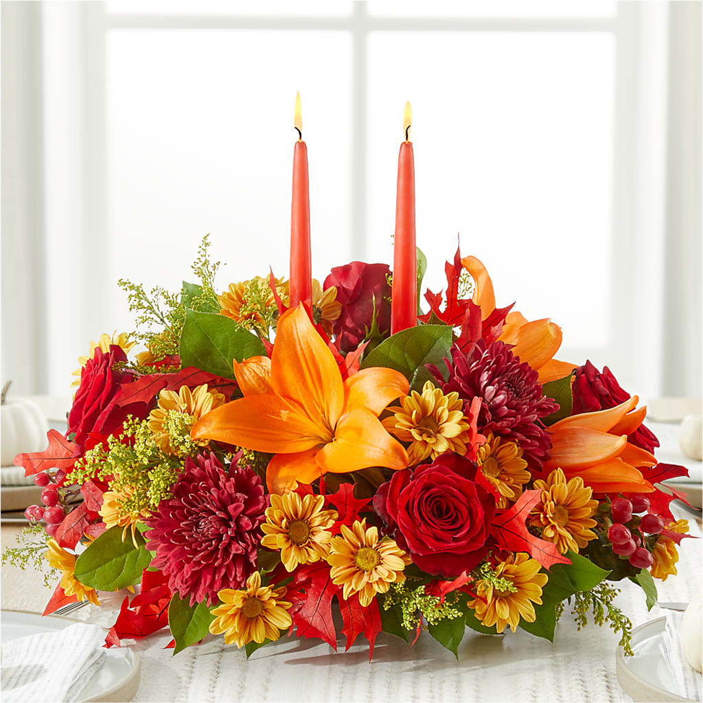 Autumn's Embrace Centerpiece –  The Rose Shop, Kerrville TX