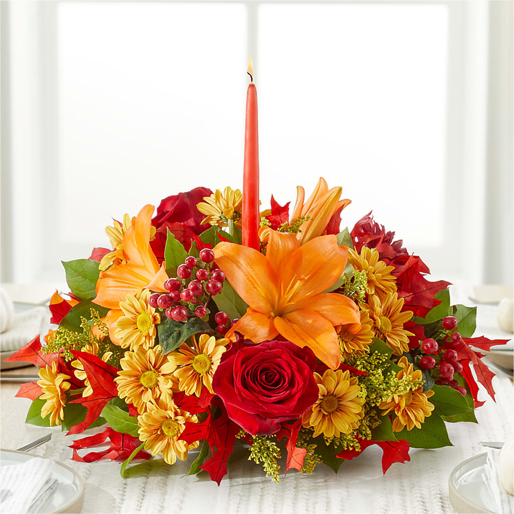 Autumn's Embrace Centerpiece –  The Rose Shop, Kerrville TX
