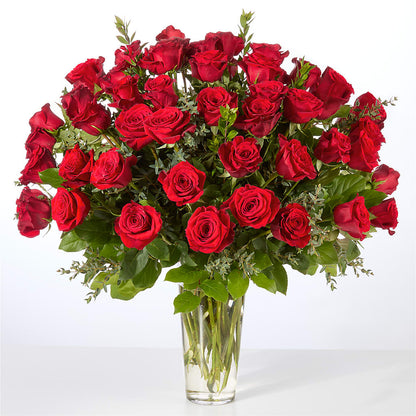 Forever Yours Fifty Stem Red Rose Bouquet –  The Rose Shop, Kerrville TX