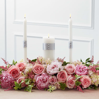 Worldwide Romance Unity Candle Arrangement –  The Rose Shop, Kerrville TX